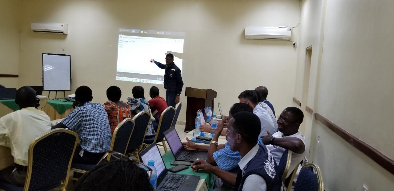 WHO in collaboration with partners rolls out a mobile-based surveillance application for Acute Flaccid Paralysis (AFP) to enhance surveillance in South Sudan 